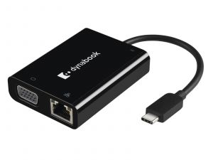 Dynabook Toshiba USB-C™ to VGA/LAN Adapter black