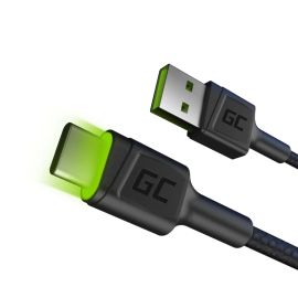 USB To USB-C Cable - Ultra Durable - 1.2m - Black/Green