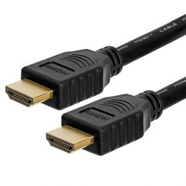 HDMI to HDMI 4K 3D Gold Plated Cable - 2.0m - Black