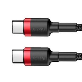 USB-C to USB-C Cable - 2.0m - Black/Red