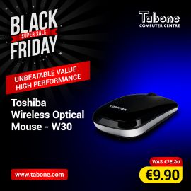 Dynabook Toshiba wireless mouse -black - W30