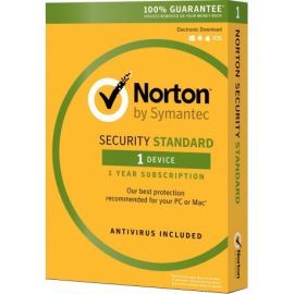 Norton Security Standard Anti-Virus - 1 Year - 1 PC, 1 Mac or 1 mobile device