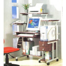 i-Vision Office Desk - STF-502- Walnut