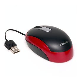 Toshiba Dynabook mini retrectable mouse -Red